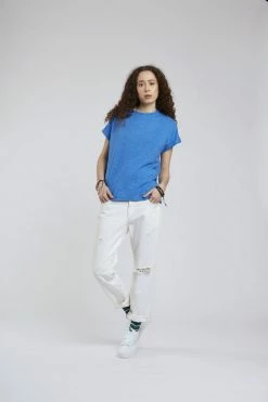 KOMODO Sunrise Hemp & Organic Cotton T-Shirt | Cobalt Blue Clothing