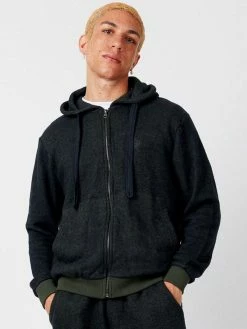 KOMODO Clothing Sydney Men's Organic Cotton Zip Hoodie | Army Green