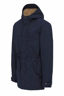 KOMODO Wilson Men's Organic Cotton Water Resistant Parka | Ink Clothing
