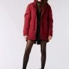 KOMODO Clothing Wilson Women's Organic Cotton Water Resistant Parka | Burgundy