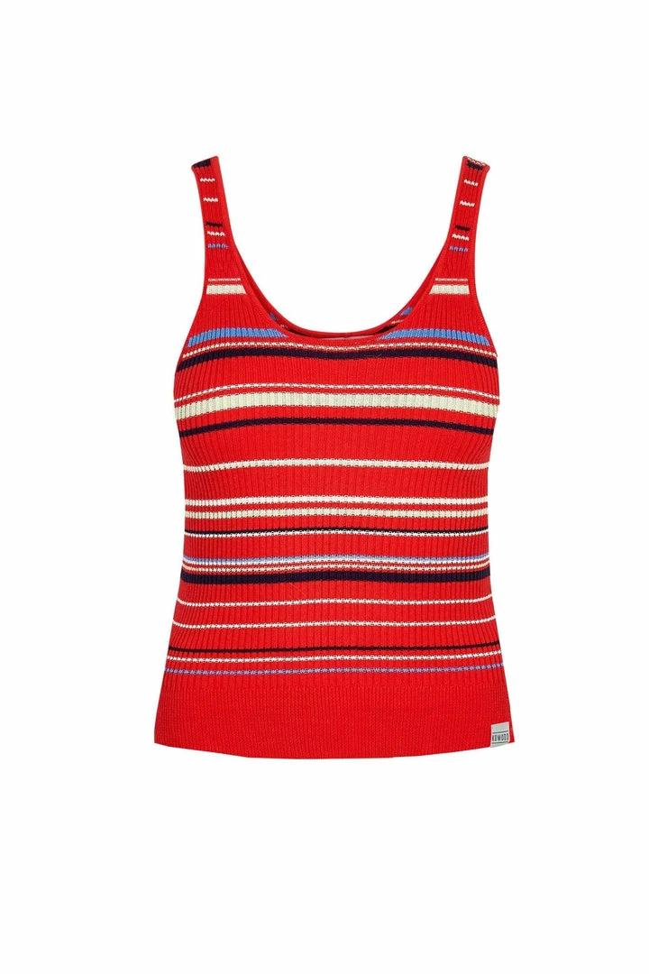 KOMODO Clothing Wisteria Organic Cotton Vest Top | Chilli Red 4 KOMODO Clothing Wisteria Organic Cotton Vest Top | Chilli Red