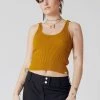 KOMODO Wisteria Organic Cotton Vest Top | Tan Clothing