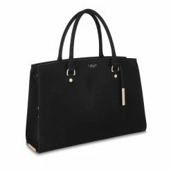 LaBante London Bags Aricia Vegan Leather Laptop Bag | Black