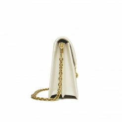 LaBante London Daisy Vegan Leather Shoulder & Crossbody Bag | White Bags