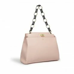 LaBante London Elm Vegan Leather Shoulder Bag | Pink Nude Bags