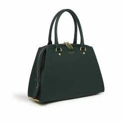 LaBante London Magnolia Vegan Leather Small Bowling Bag | Forest Green Bags