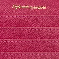 LaBante London Willow Vegan Leather Coin And Card Holder | Fuchsia