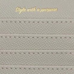 LaBante London Willow Vegan Leather Coin And Card Holder | Grey Accessories