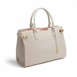 LaBante London Wisteria Vegan Leather Laptop Bag | Grey Bags