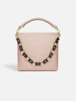 LaBante London Alstonia Vegan Leather Hobo Bag | Pink Nude