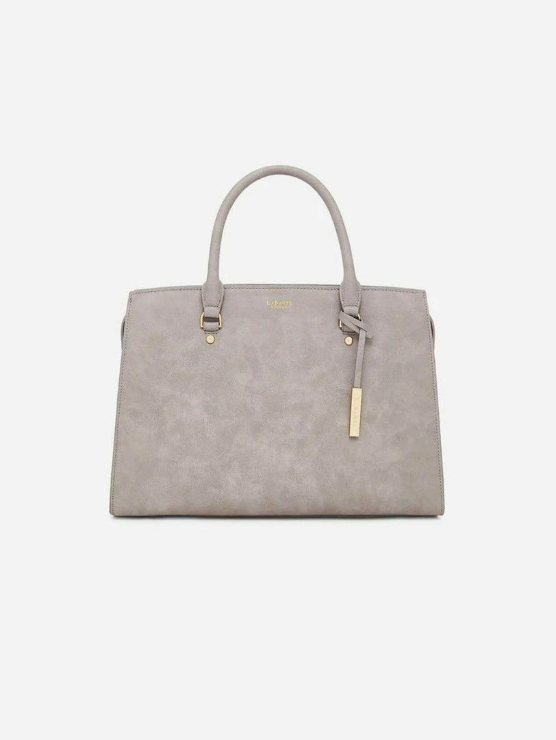 LaBante London Bags Aricia Vegan Leather Laptop Bag | Grey 3 LaBante London Bags Aricia Vegan Leather Laptop Bag | Grey