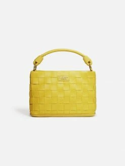 LaBante London Bella Vegan Leather Mini Crossbody Bag | Mustard Bags