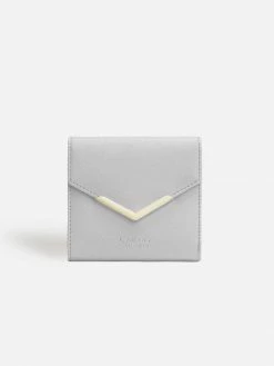 LaBante London Diana Vegan Leather Small Bifold Purse | Silver