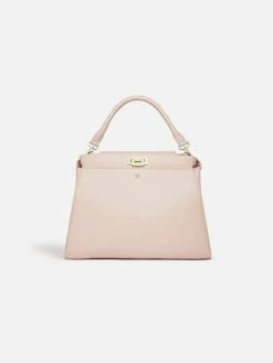 LaBante London Elm Vegan Leather Shoulder Bag | Pink Nude Bags