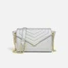 LaBante London Kensington Vegan Crossbody Bag | Silver Bags