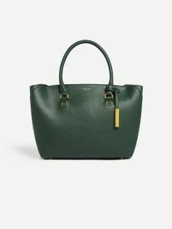 LaBante London Sophie Vegan Leather Tote Bag | Forest Green Bags