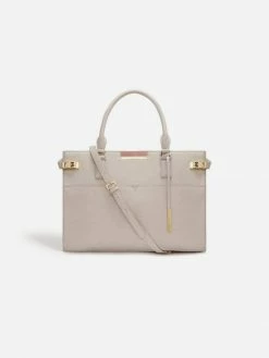 LaBante London Wisteria Vegan Leather Laptop Bag | Grey Bags