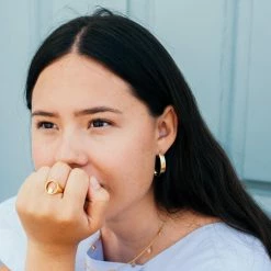 Little By Little Apple Pip 925 Sterling Silver Hoop Earrings | 24ct Gold Plated Accessories 10 Little By Little Apple Pip 925 Sterling Silver Hoop Earrings | 24ct Gold Plated Accessories