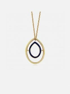 Little By Little Apple Pip 925 Sterling Silver Spinning Necklace | 24ct Gold Plated Accessories