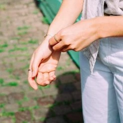 Little By Little Accessories Mustard 925 Sterling Silver Dot Ring | 24ct Gold Plated