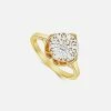 Little By Little Seville 925 Sterling Silver Crown Ring | 24ct Gold Plated Accessories