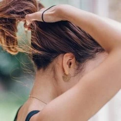 Little By Little Seville 925 Sterling Silver Hoop Earrings | 24ct Rose Gold Plated Accessories