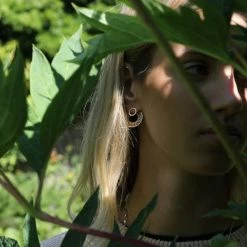 Little By Little Seville 925 Sterling Silver Slice Ear Jacket Earrings Accessories