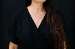 Little By Little Accessories Wedge 925 Sterling Silver Fan Necklace