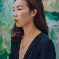 Little By Little Wedge 925 Sterling Silver Necklace | 24ct Gold Plated