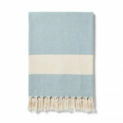 Lüks Linen Damla Organic Cotton Vegan Handwoven Blanket | Multiple Colours