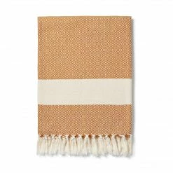 Lüks Linen Damla Organic Cotton Vegan Handwoven Blanket | Multiple Colours