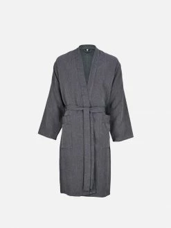 Lüks Linen Kumsal Vegan Lounge Gown | Slate Clothing