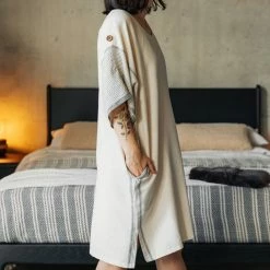 Lüks Linen Mete Cotton Midi Lounge Dress | Black & Salt Clothing 14 Lüks Linen Mete Cotton Midi Lounge Dress | Black & Salt Clothing