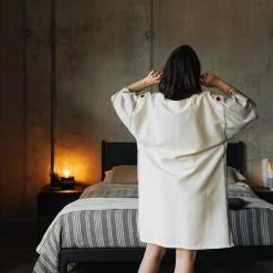 Lüks Linen Mete Cotton Midi Lounge Dress | Black & Salt Clothing 15 Lüks Linen Mete Cotton Midi Lounge Dress | Black & Salt Clothing