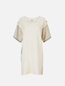 Lüks Linen Mete Cotton Midi Lounge Dress | Black & Salt Clothing