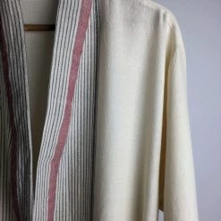 Lüks Linen Clothing Mete Vegan Lounge Gown | Cream