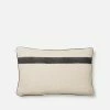 Lüks Linen Homeware Narin Organic Cotton & Linen Vegan Cushion | Ecru & Ink
