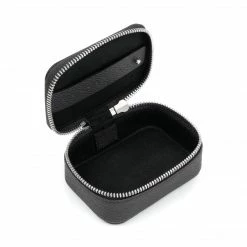 LUXTRA Bestsellers Apple Leather Vegan Zipped Jewellery Box | Black 11 LUXTRA Bestsellers Apple Leather Vegan Zipped Jewellery Box | Black