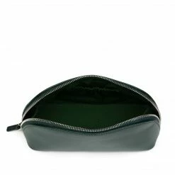 LUXTRA Ava Apple Leather Vegan Cosmetics Case | Forest Green Accessories
