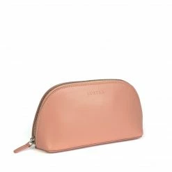 LUXTRA Ava Apple Leather Vegan Cosmetics Case | Ballet Pink Accessories