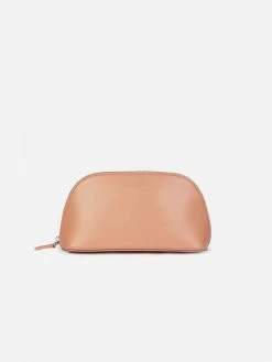LUXTRA Ava Apple Leather Vegan Cosmetics Case | Ballet Pink Accessories