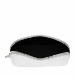 LUXTRA Ava Piñatex Vegan Leather Cosmetics Case | Silver Accessories