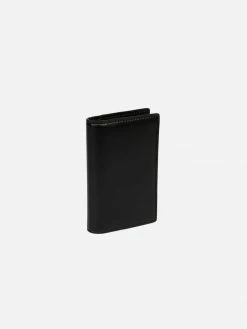 LUXTRA Hedy Apple Leather Vegan Compact Wallet | Black