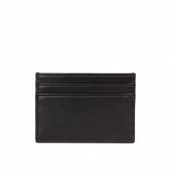 LUXTRA Colvin Smooth Apple Leather Vegan Card Holder | Black Accessories