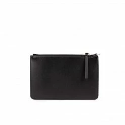 LUXTRA Clutch Bags Junko Smooth Apple Leather Vegan Pouch | Black 10 LUXTRA Clutch Bags Junko Smooth Apple Leather Vegan Pouch | Black