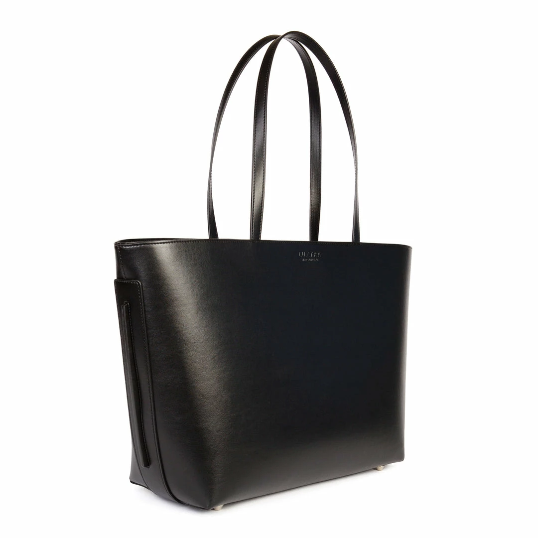 LUXTRA Smooth Apple Leather Vegan Tote | Black Bags 6 LUXTRA Smooth Apple Leather Vegan Tote | Black Bags