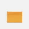 LUXTRA Colvin Smooth Apple Leather Vegan Card Holder | Pumpkin