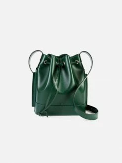 LUXTRA Bags Daphne Apple Leather Vegan Bucket Bag | Ivy