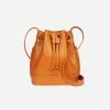 LUXTRA Daphne Smooth Apple Leather Vegan Bucket Bag | Pumpkin Bags 1 LUXTRA Daphne Smooth Apple Leather Vegan Bucket Bag | Pumpkin Bags