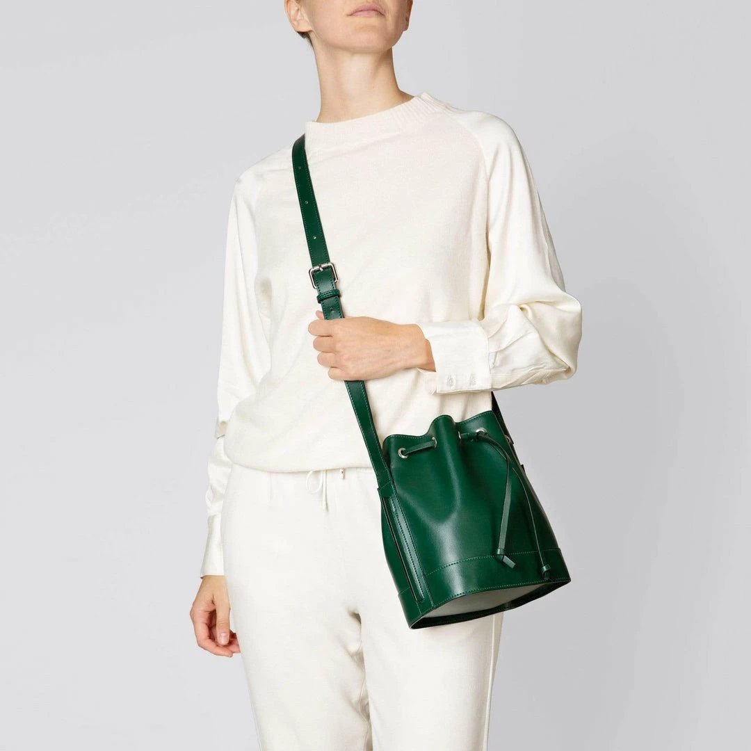 LUXTRA Bags Daphne Apple Leather Vegan Bucket Bag | Ivy 4 LUXTRA Bags Daphne Apple Leather Vegan Bucket Bag | Ivy